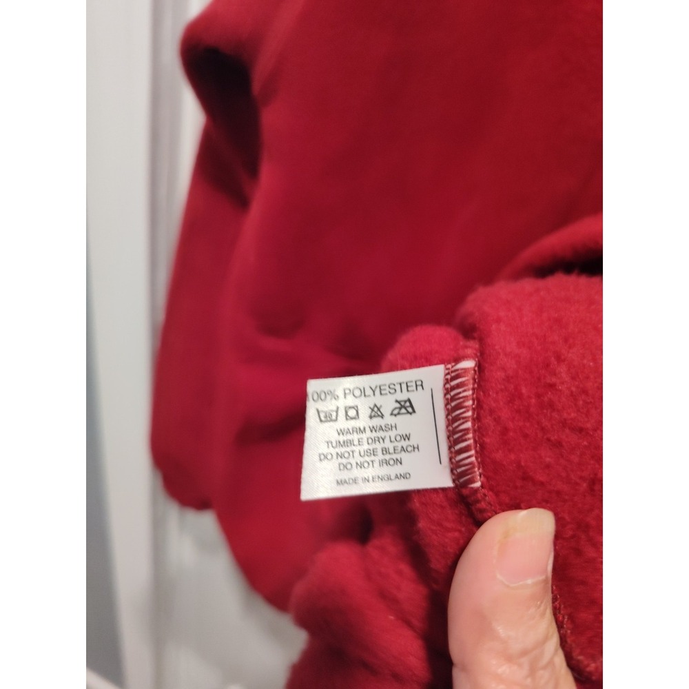 The Old Course St Andrews Swilcan Bridge Collection Red 1/4 Zip Pullover XLarge - Picture 7 of 9